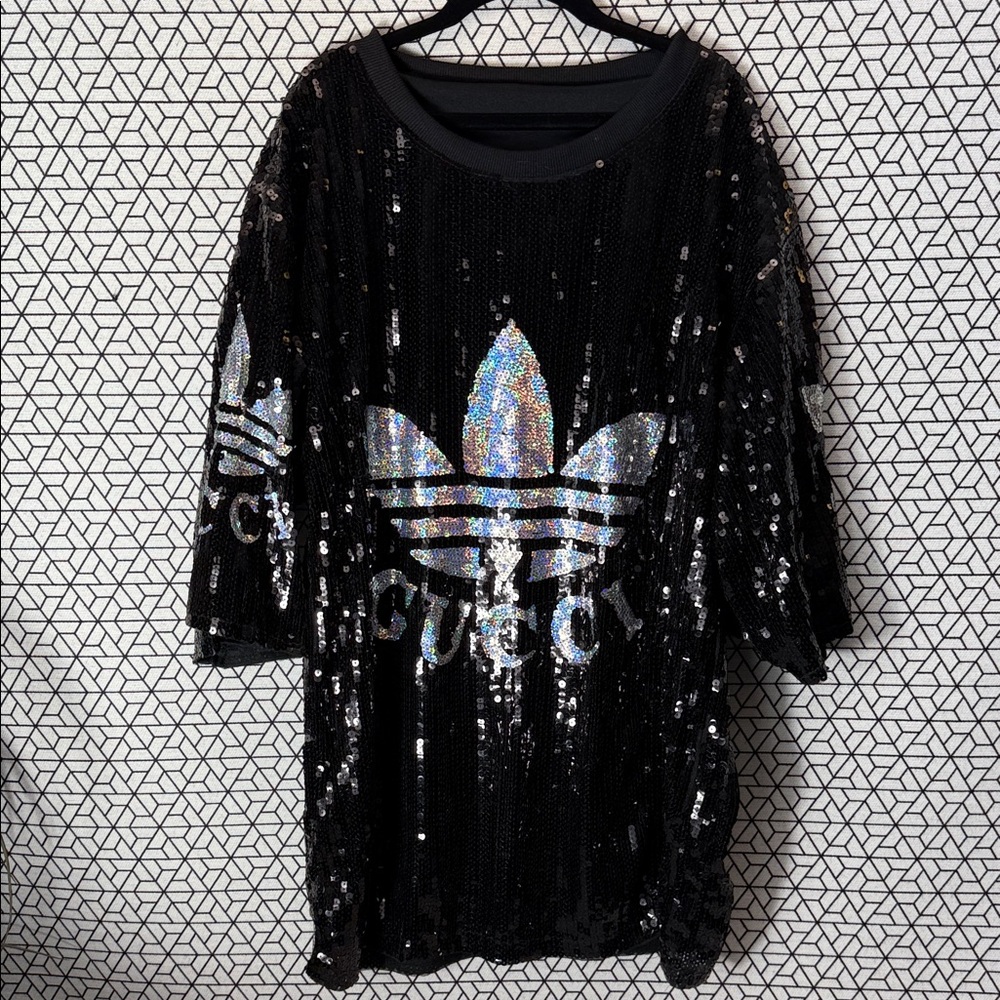 Sequin Black Mini Dress